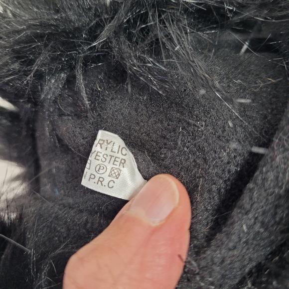 Black faux fur head warmer - Picture 7 of 7